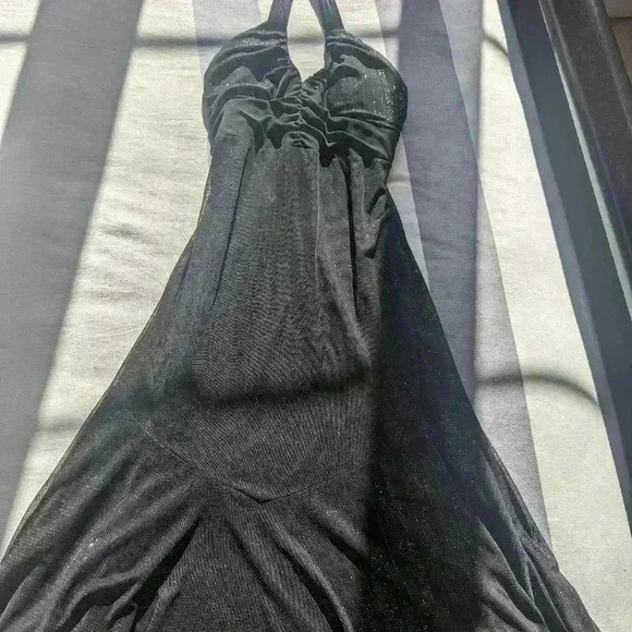 Le Chateau Black Sparkle Halter Dress - size small - Picture 13 of 13